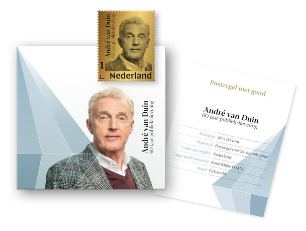 André van Duin - Gouden Postzegel PostNL 60 Jaar Publiekslieveling